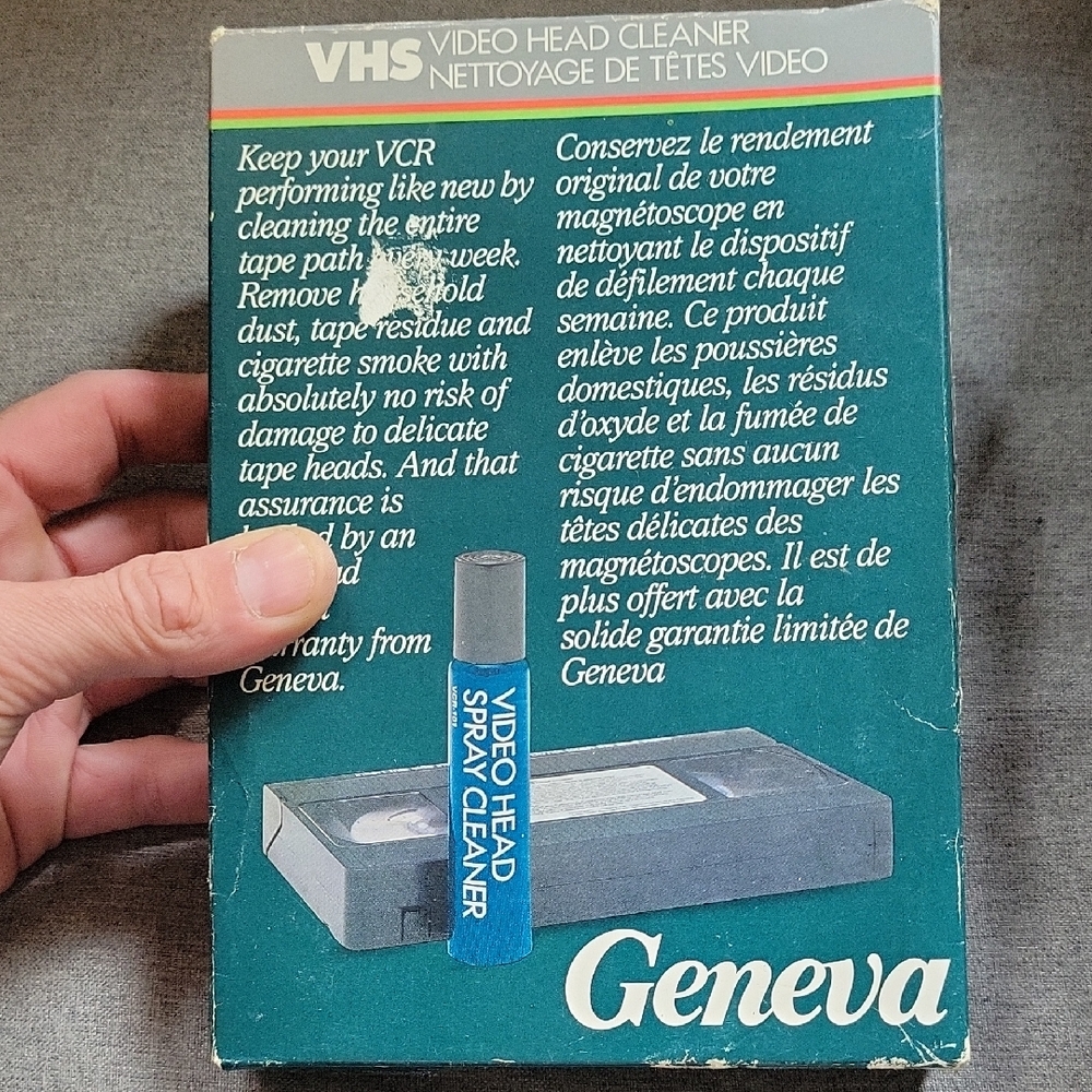 Geneva Video Head Cleaner with Blue Spray